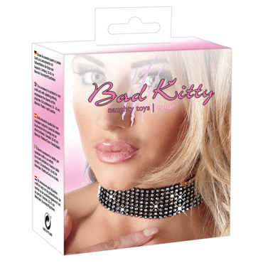 Bad Kitty Halsband Strass, черный - подробные фото в секс шопе Condom-Shop