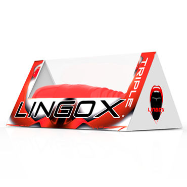 Lingox Private Triple Masturbator Extreme, красно-белый — фото 5