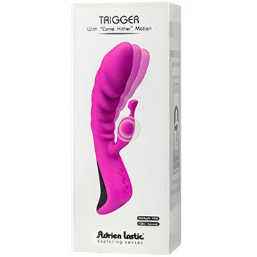 Adrien Lastic Trigger, розовый, Вибромассажер с колебательными движениями