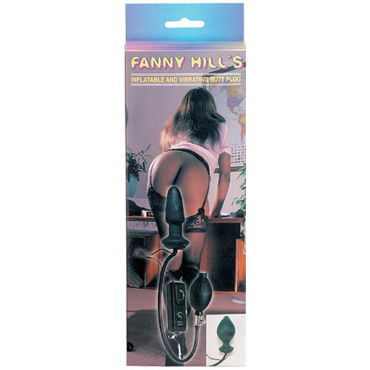 Gopaldas Fanny Hills Butt Plug черный - Анальный расширитель с вибрацией - купить в секс шопе