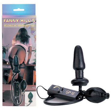Gopaldas Fanny Hills Butt Plug черный, Анальный расширитель с вибрацией