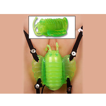 Gopaldas Butterfly Massager зеленый, Клиторальный стимулятор с вибрацией