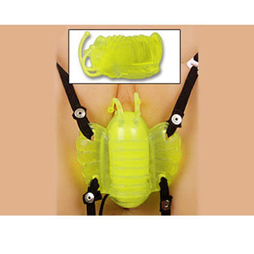 Gopaldas Butterfly Massager желтый, Клиторальный стимулятор с вибрацией