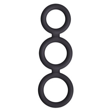 NS Novelties Renegade Triad Cock Ring, черное, Тройное эрекционное кольцо