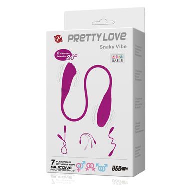 Baile Pretty Love Snaky Vibe, розовый - подробные фото в секс шопе Condom-Shop