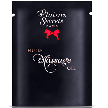 Plaisirs Secrets Massage Oil Creme Brulee, 3мл, Массажное масло Крем Брюле