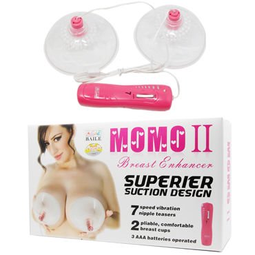 Baile MOMO II Superier Suction Design, прозрачная, Вакуумная помпа для груди с вибрацией
