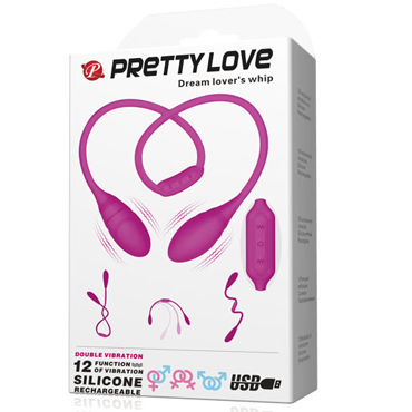 Baile Pretty Love Dream Lover's Whip С рельефными линиями, фиолетовый - подробные фото в секс шопе Condom-Shop