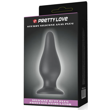 Baile Pretty Love Sturdy Anal Plug, черная - подробные фото в секс шопе Condom-Shop
