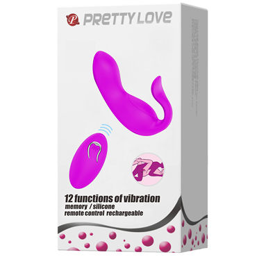 Baile Pretty Love Вибромассажер для пар, фиолетовое - подробные фото в секс шопе Condom-Shop