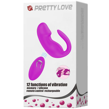 Baile Pretty Love Вибромассажер с реалистичной головкой, фиолетовое - подробные фото в секс шопе Condom-Shop