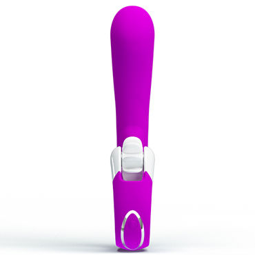 Baile Pretty Love Magic Tongue, фиолетовый - Вибромассажер с клиторальным стимулятором-ротатором - купить в секс шопе