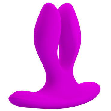 Baile Pretty Love Magic Fingers U, фиолетовый - Универсальный вибромассажер для пар V-образной формы - купить в секс шопе