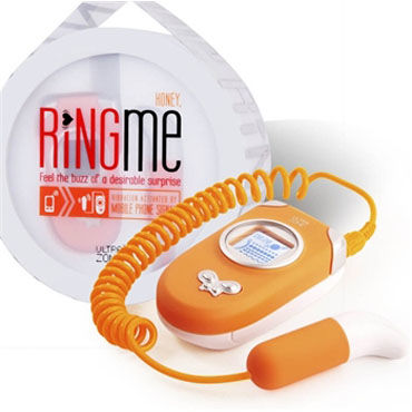 Ideal Ring Me оранжевый, Вибратор, работающий от телефона