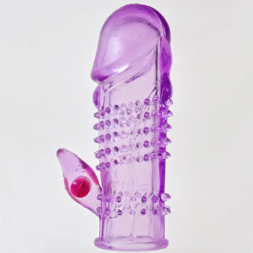 Sextoy Насадка фиолетовый, Насадка на пенис с вибрацией