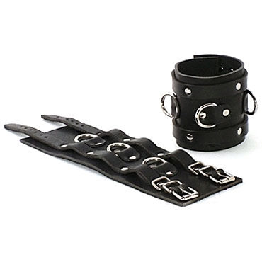 Beastly наручники, черные, Два ремешка с пряжками