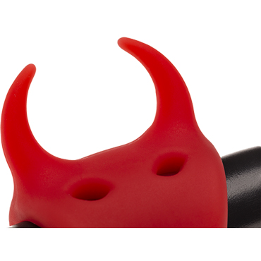 Adrien Lastic Devol Cock Ring, красное - Эрекционное виброкольцо Маленький Демон - купить в секс шопе