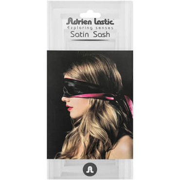 Adrien Lastic Satin Sash, черно-розовая