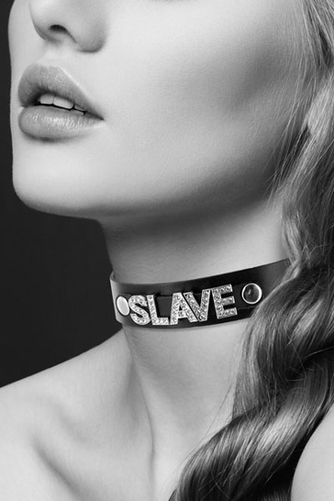 Bijoux Pour Toi Collier Strass Slave Cuir Bovin, черный - фото, отзывы