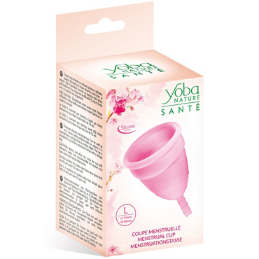 Yoba Menstrual Cup L, розовая, Менструальная чаша