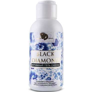 Djaga-Djaga Black Diamond, 100 мл, Интимный гель-смазка с антисептическими свойствами
