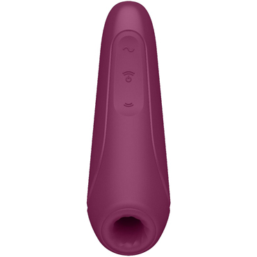 Satisfyer Curvy 1+, красно-розовый, Бесконтактный стимулятор клитора с вибрацией и управлением со смартфона и другие товары Satisfyer с фото