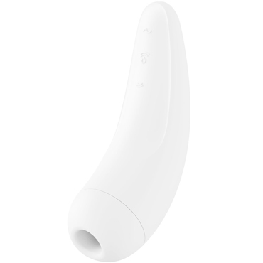 Satisfyer Curvy 2+, белый, Бесконтактный стимулятор клитора с вибрацией и управлением со смартфона