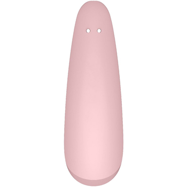 Satisfyer Curvy 2+, розовый - Бесконтактный стимулятор клитора с вибрацией и управлением со смартфона - купить в секс шопе