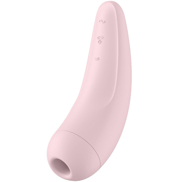 Satisfyer Curvy 2+, розовый, Бесконтактный стимулятор клитора с вибрацией и управлением со смартфона