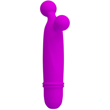 Baile Pretty Love Goddard, розовый - Компактный вибромассажер со стимулирующими шариками на головке - купить в секс шопе