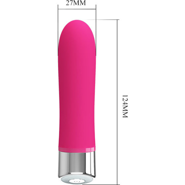 Baile Pretty Love Sampson, розовый - Минивибратор с идеально гладкой поверхностью - купить в секс шопе