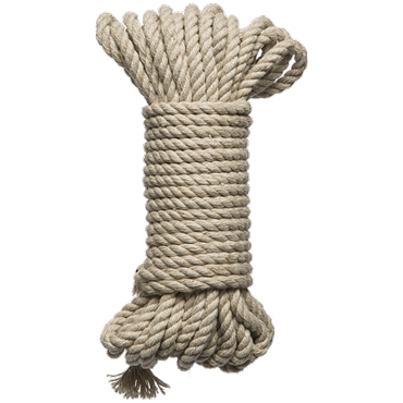 Doc Johnson Kink Bind & Tie Hemp Bondage Rope 9м, бежевая - фото, отзывы