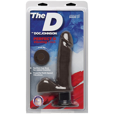 Doc Johnson The D Perfect D Vibrating 17см, коричневый - фото, отзывы