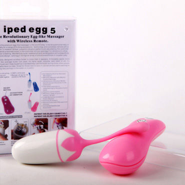 Dibe виброяйцо iPED Egg розовый, С пультом дистанционного управления