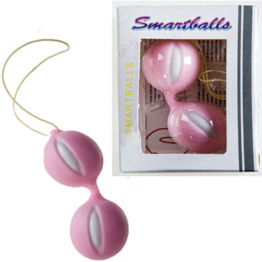 Sextoy Smart Balls, розовый, Со смещенным центром тяжести
