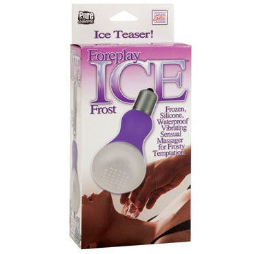 California Exotic Foreplay Ice Frost Massagers, фиолетовый - Вибратор с насадкой для охлаждения - купить в секс шопе