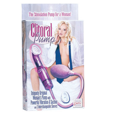 California Exotic Original Clitoral Pumps, фиолетовая - Вакуумная помпа с вибрацией - купить в секс шопе