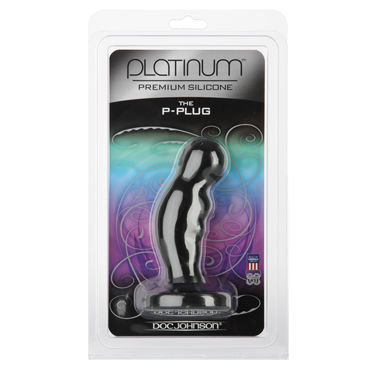 Doc Johnson Platinum P-plug, черный - Стимулятор простаты - купить в секс шопе