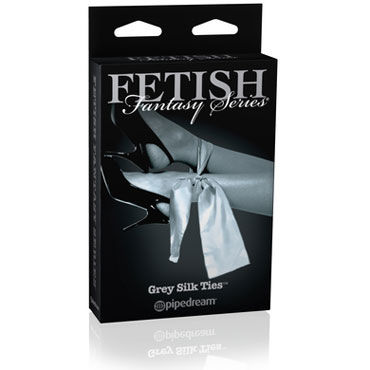 Pipedream Limited Edition Grey Silk Ties, Шелковые ленты для фиксации