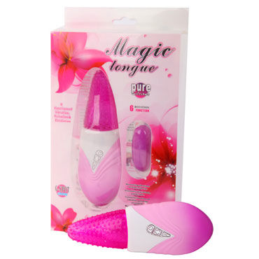 Dibe Magic Tongue, розовый, Вибратор-язычок с виброяйцом