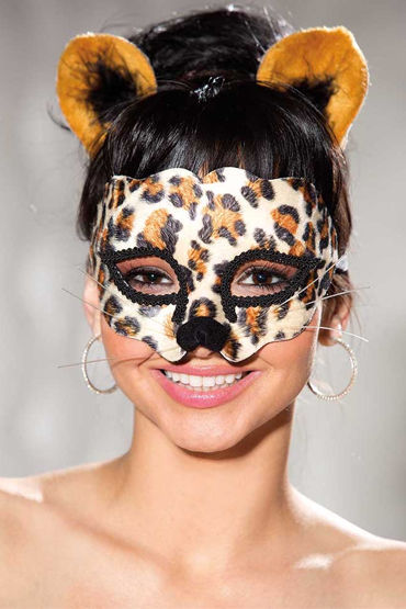 Shirley комплект, Леопардовая маска и ушки на ободке
