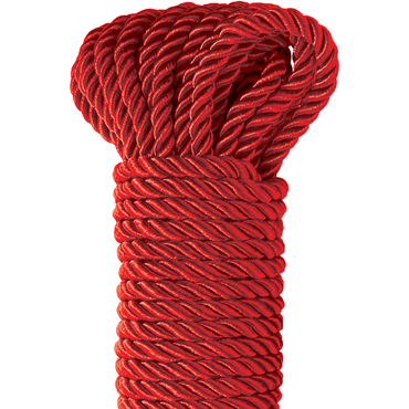 Pipedream Fetish Fantasy Series Deluxe Silk Rope, красная - Прочная верёвка для связывания - купить в секс шопе
