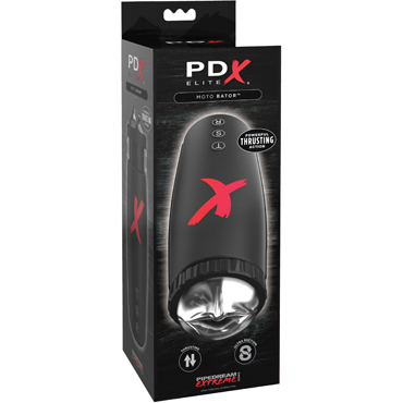 Pipedream PDX Elite Moto-Bator, черный