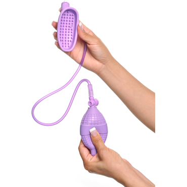 Pipedream Fantasy For Her Sensual Pump-Her, фиолетовая - Вакуумная вибропомпа для вагины - купить в секс шопе