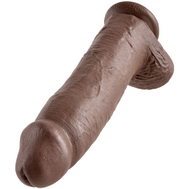 Новинка раздела Секс игрушки - Pipedream King Cock Cock with Balls 31 см, коричневый