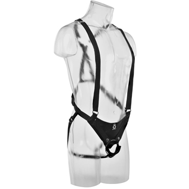 Pipedream King Cock Hollow Strap-On Suspender System - фото, отзывы