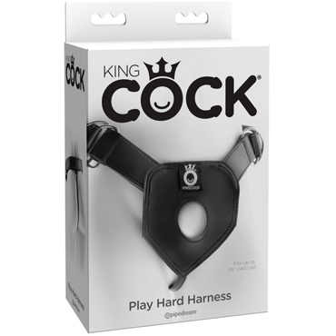 Pipedream King Cock Play Hard Harness, черные, Ремни для страпона