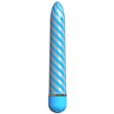 Pipedream Classix Sweet Swirl Vibrator, бело-голубой - фото, отзывы