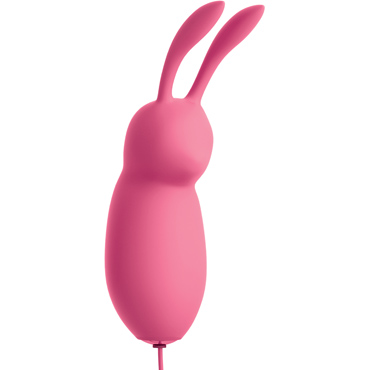 Pipedream OMG! Bullets #Cute USB Bullet, розовый - Вибрирующий кролик на USB питании - купить в секс шопе