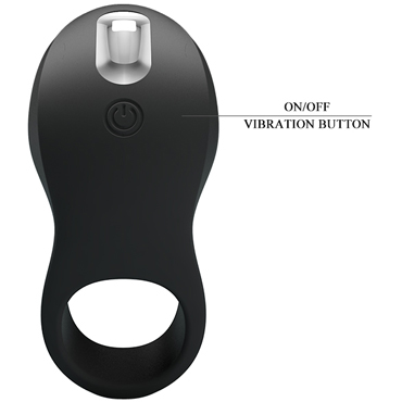 Baile Pretty Love Vibrating Penis Sleeve II, черная — фото 6